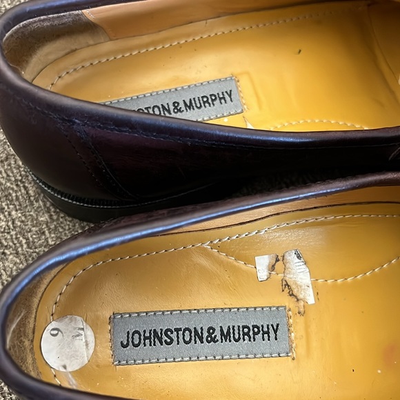 Johnston Murphy Signature Series Brown Leather Tassel Loafers Size 9 - Picture 8 of 13